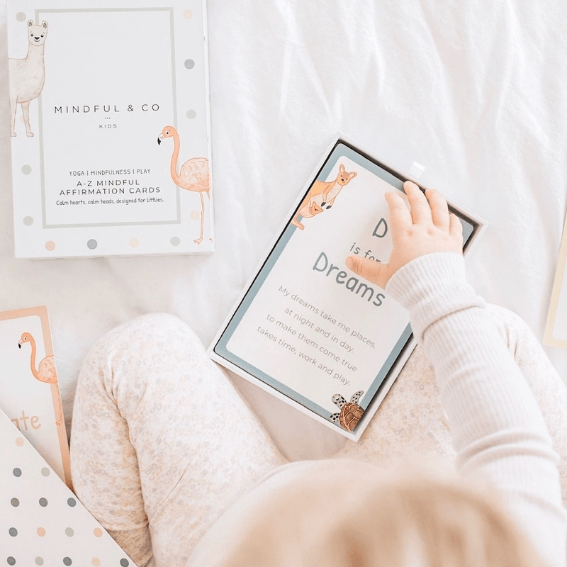 Mindful & Co Kids Yoga  A-Z Mindful Affirmation Cards 18m+ - My Playroom 