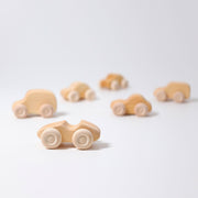 Grimm’s Wooden Cars Natural Set of 6 0m+ - My Playroom 