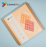 Connetix Pastel Base Plate Lemon & Peach 2 Piece Pack - My Playroom 