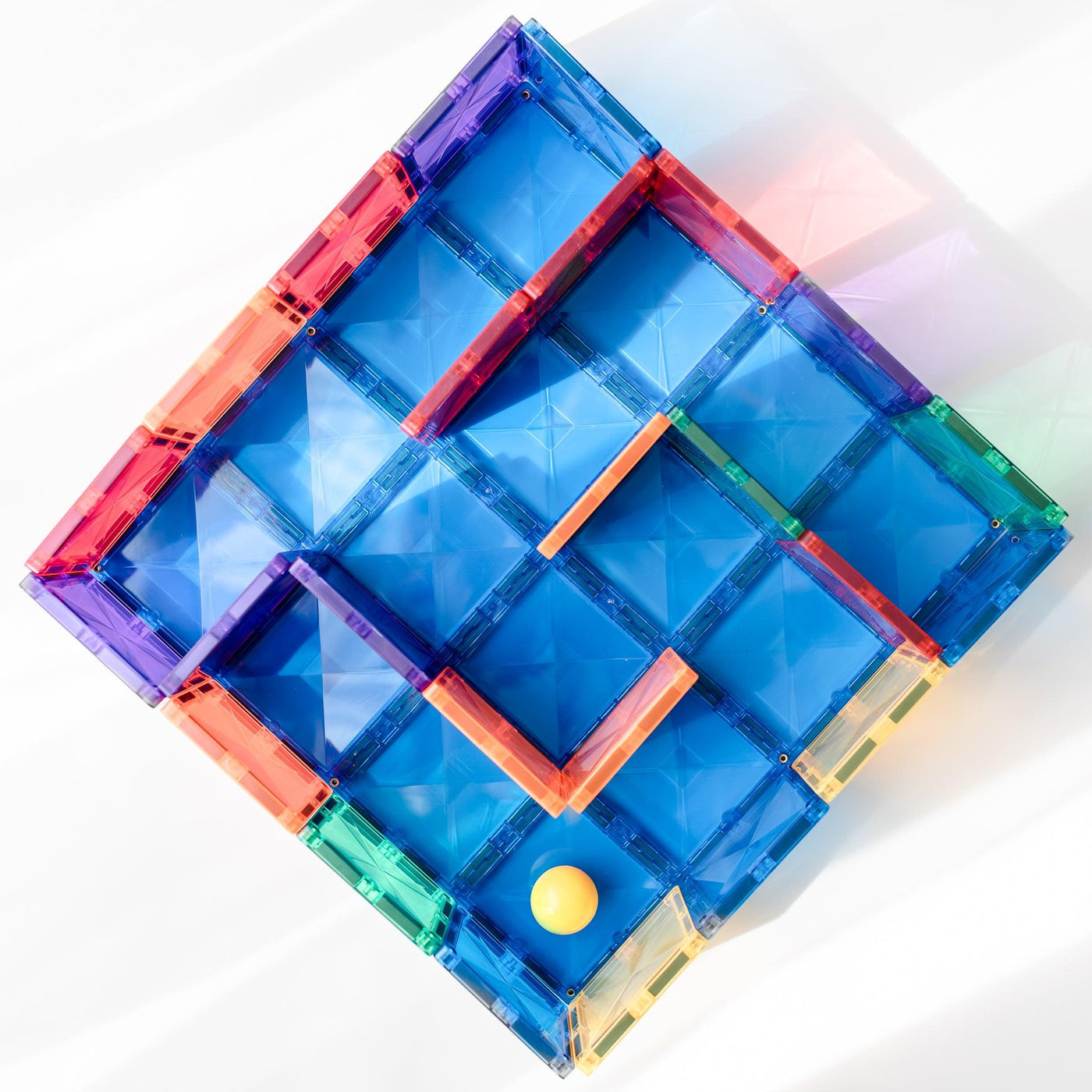Connetix Rainbow Blue & Green Base Plate 2 pc main image 0