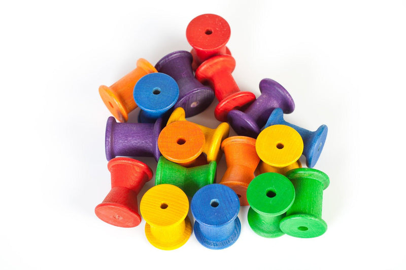 Grapat Spools Coloured 18pcs 18m+ - My Playroom 