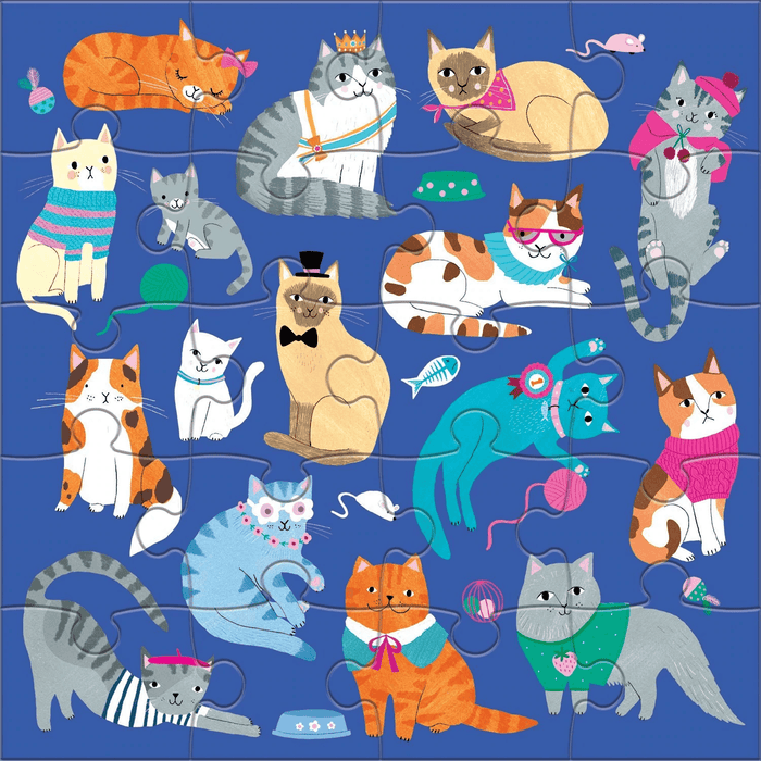 Mudpuppy 20pc Magnetic Puzzle Cats & Dogs - My Playroom 