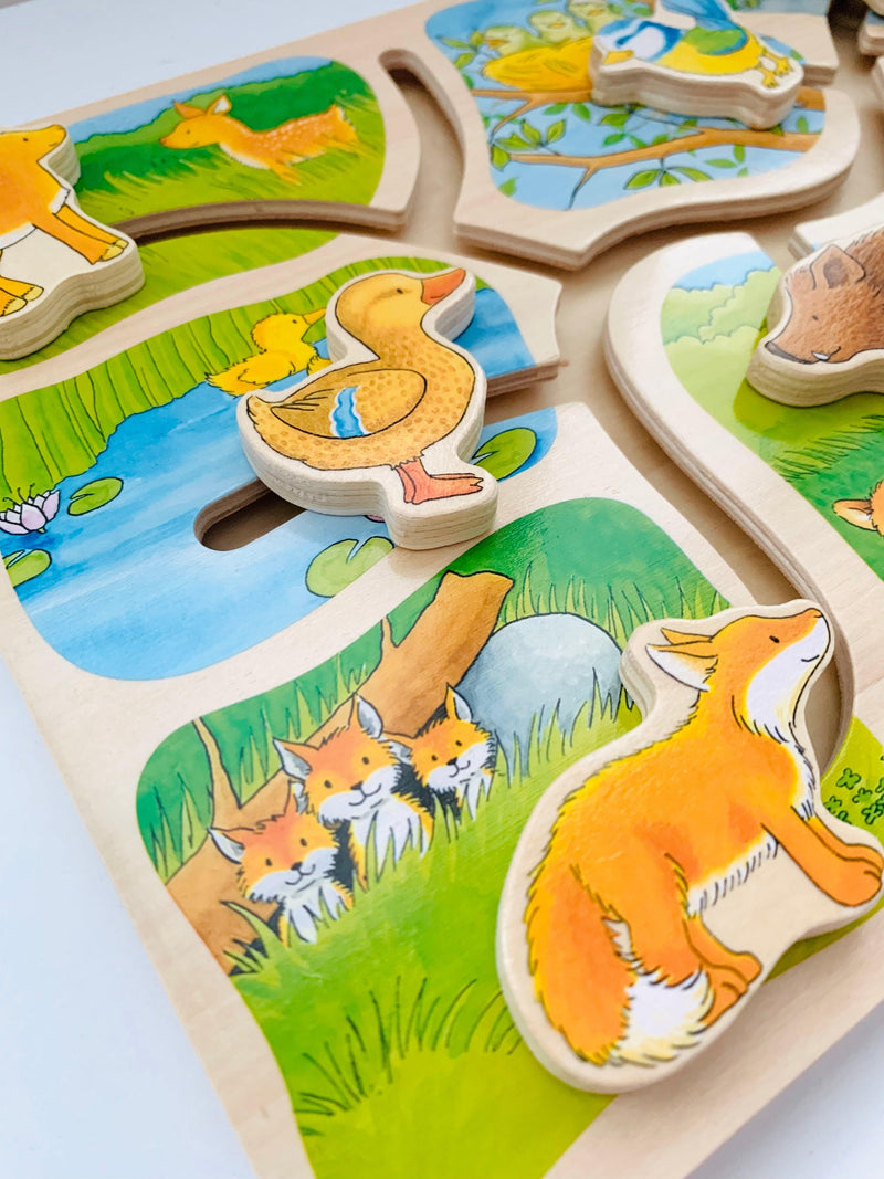 Goki Who Belongs to Who? Sliding Puzzle 3yrs+ - My Playroom 