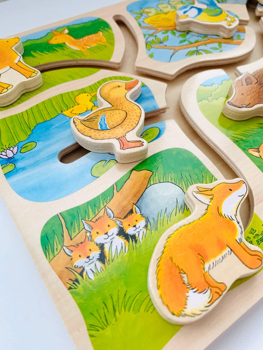 Goki Who Belongs to Who? Sliding Puzzle 3yrs+ - My Playroom 
