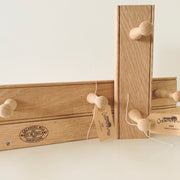 Peg Rails in Oak - 6 Peg 92cm - My Playroom 