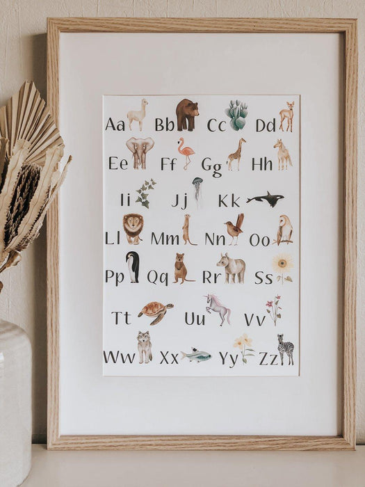 Jo Collier Nature's ABC Print A3 - My Playroom 