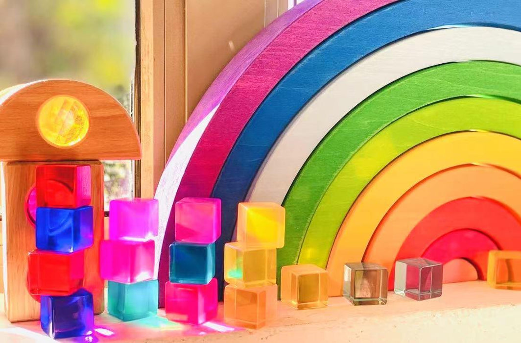 Bauspiel Lucite Cubes  20pc - My Playroom 