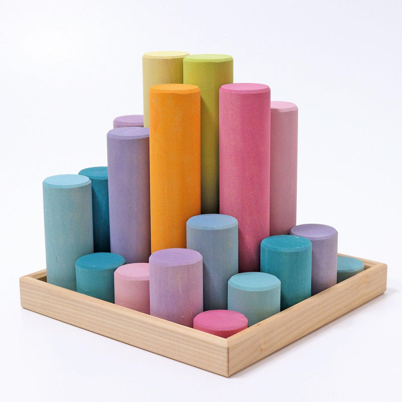 Grimm’s Large Building Rollers Pastel 3yrs+ - My Playroom 