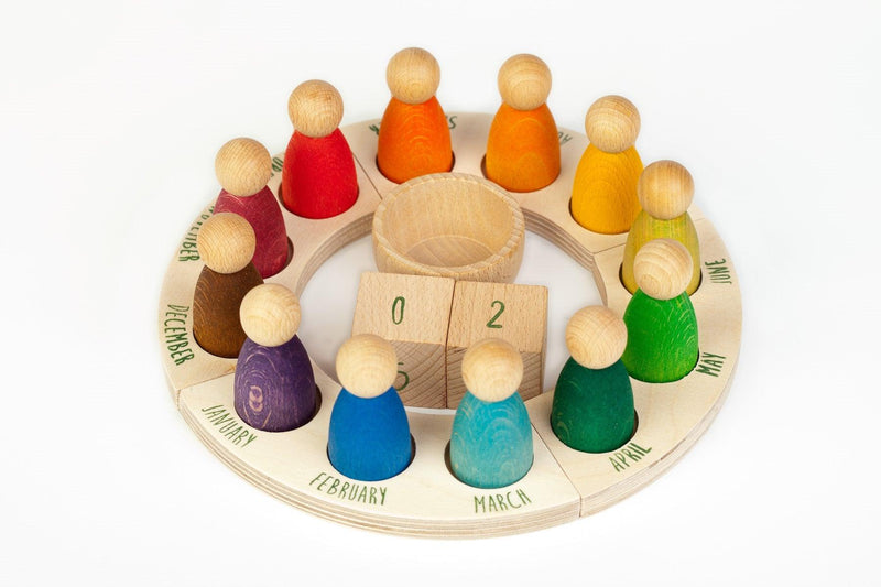 Grapat Perpetual Calendar with Nins (English) 12m+ - My Playroom 