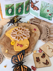 Natural Playdough Board Teak Wood - My Playroom 