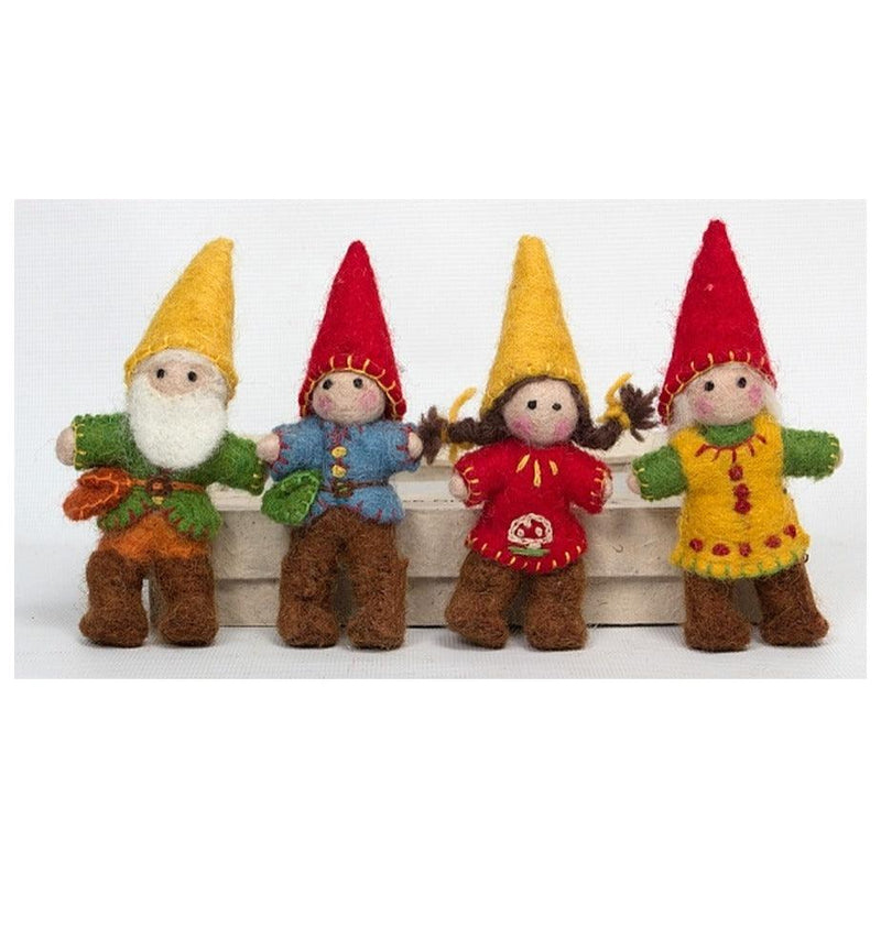 Papoose Felt Gnome Family Set of 4 - My Playroom 