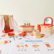 Goki Furniture for Flexible Puppets, Bathroom 3yrs+ - My Playroom 