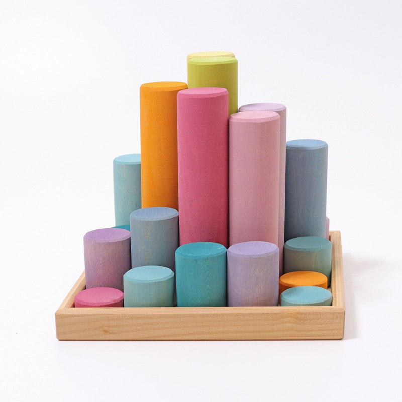 Grimm’s Large Building Rollers Pastel 3yrs+ - My Playroom 