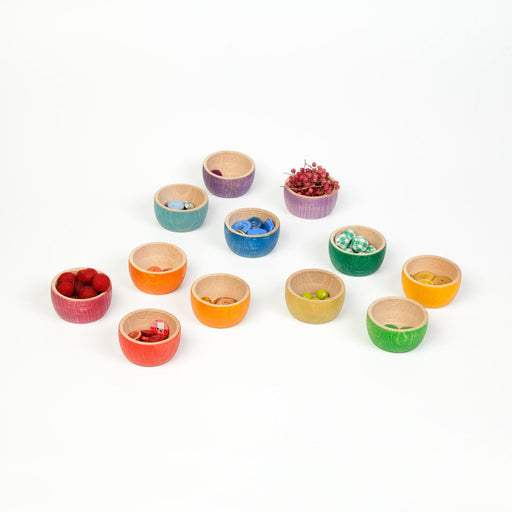 Grapat Rainbow Bowls 12 Pieces 18m+ - My Playroom 