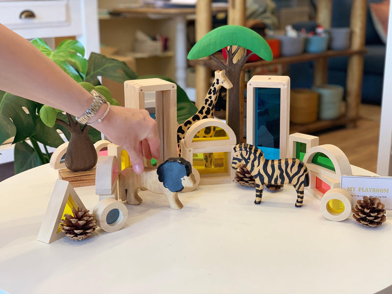 Rainbow Blocks Set of 24 - My Playroom 