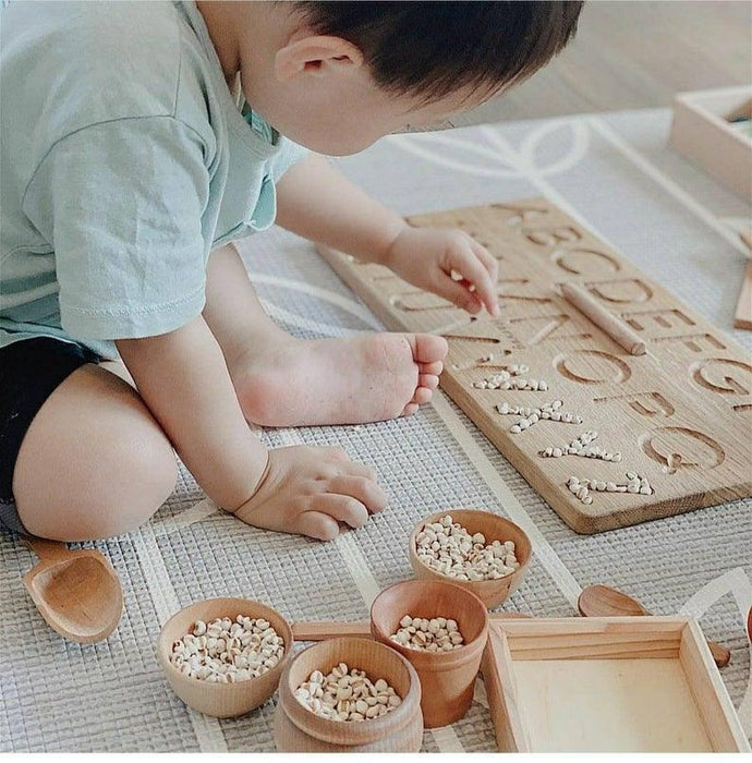 Oak Double-Sided Alphabet Tracing Board - My Playroom 