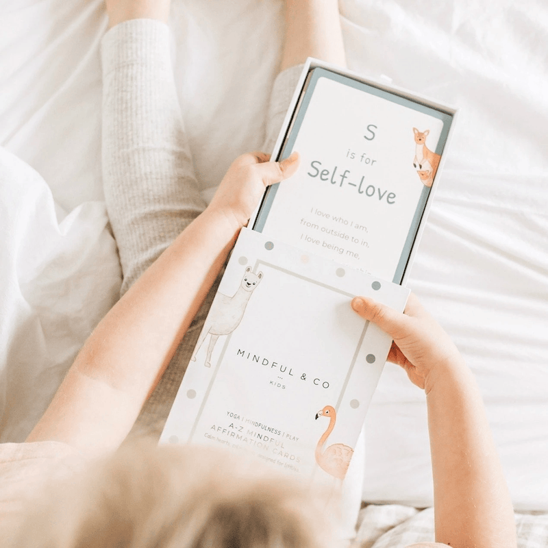 Mindful & Co Kids Yoga  A-Z Mindful Affirmation Cards 18m+ - My Playroom 