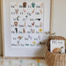 Jo Collier Nature's ABC Print A3 - My Playroom 