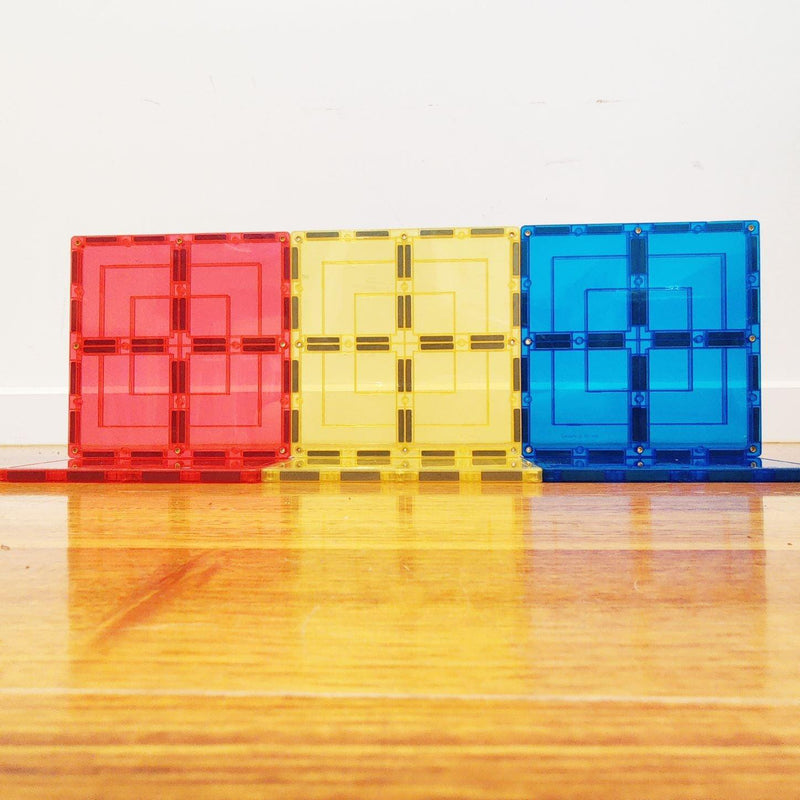 Learn & Grow Magnetic Tiles - Large Square Pack 8 Piece 3yrs+ - My Playroom 
