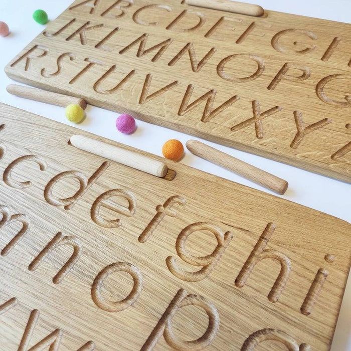 Oak Double-Sided Alphabet Tracing Board - My Playroom 