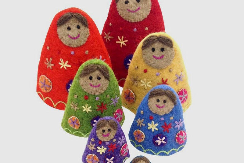 Papoose Rainbow Babushkas 7p Set - My Playroom 