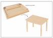 Montessori Furniture Lower Primary TABLE SET (6 - 9 Yrs) Beechwood - Table 120(L) x 60(W) x 59(H)cm, Chair 35cm(H) - My Playroom 