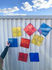 Learn & Grow Magnetic Tiles - Large Square Pack 8 Piece 3yrs+ - My Playroom 