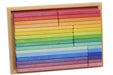 Gluckskafer Wooden Rainbow Building Slats in Tray - 32 Pieces Age 2+ - My Playroom 