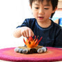 Tara Treasures Felt Campfire Play Mat Playscape 40cm Diameter Pretend & Imaginative Play Toys 3yrs+