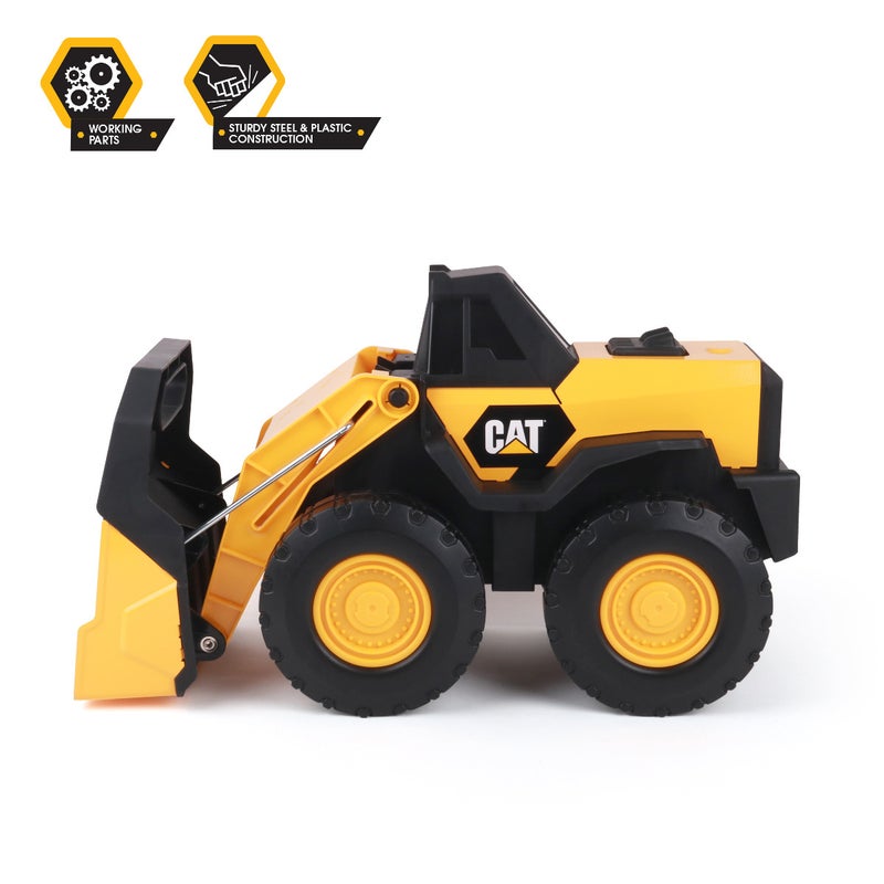 CAT Truck Toys XL Metal Sand Pit CATERPILLAR Steel Front Loader 40cm+ Toy Vehicles Best Seller 3yrs+