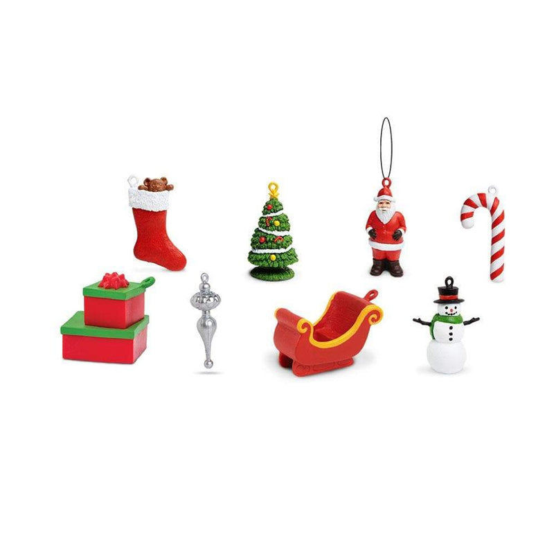 Tube of 8 Christmas Montessori Language Learning Figurines by Safari Ltd Toob Range Christmas Range 3yrs+