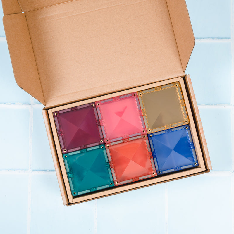 Connetix Tiles Pastel Square Pack 40 Piece Best Seller 3yrs+