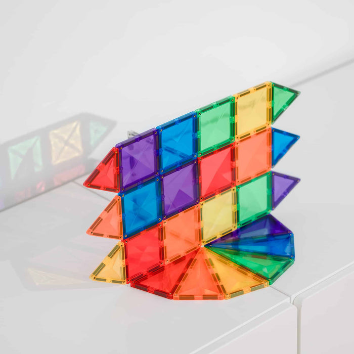 Magnetic Tiles Connetix Tiles Rainbow Mini Pack 24 Piece 3yrs+