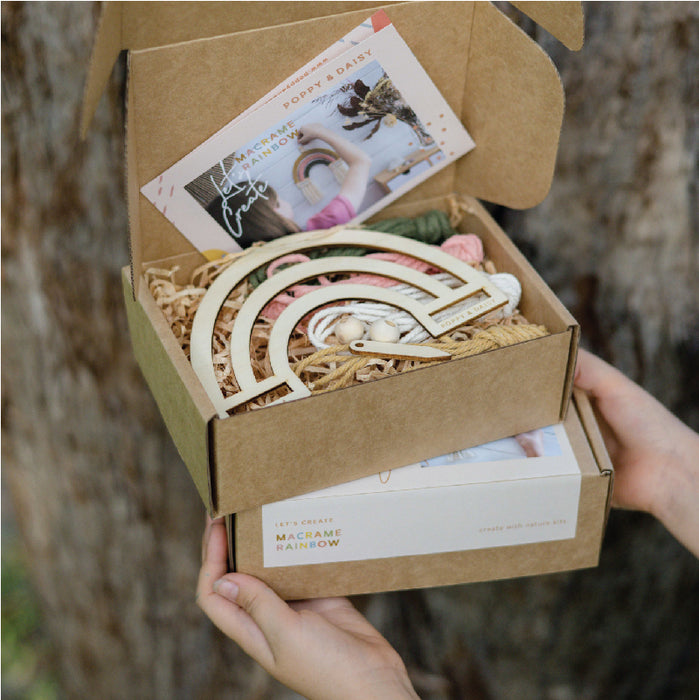 Macrame Rainbow Kit in Gift Box 5yrs+