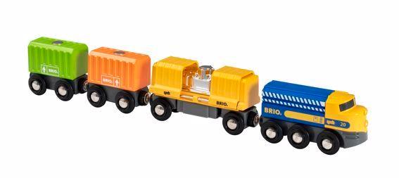 BRIO Three-Wagon Cargo Train 7 Pcs 3yrs+ - My Playroom 