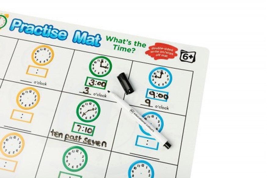 Practise Mat - What's the Time? 3yrs+ - My Playroom 