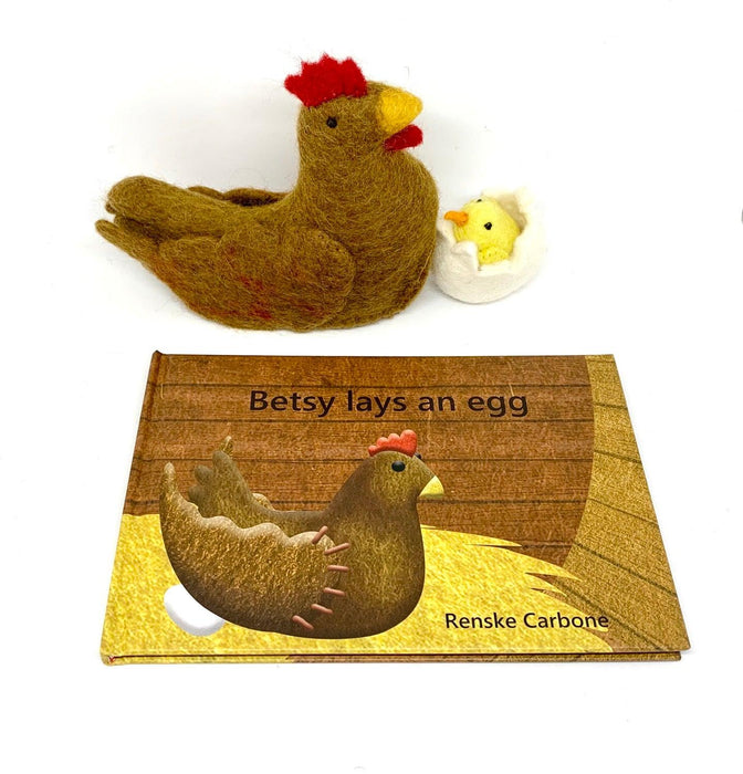 Papoose Betsy Lays an Egg Storyteller Set (Hardcover) - My Playroom 
