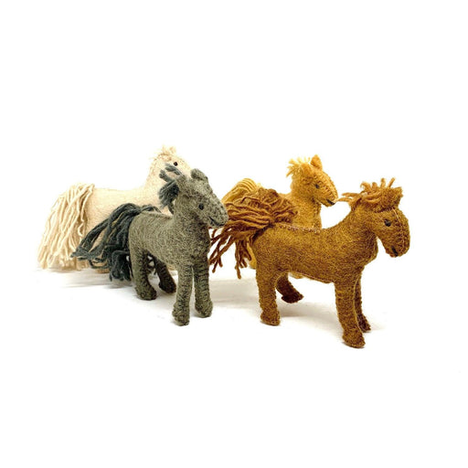 Papoose Felt Barn Horse Each - My Playroom 