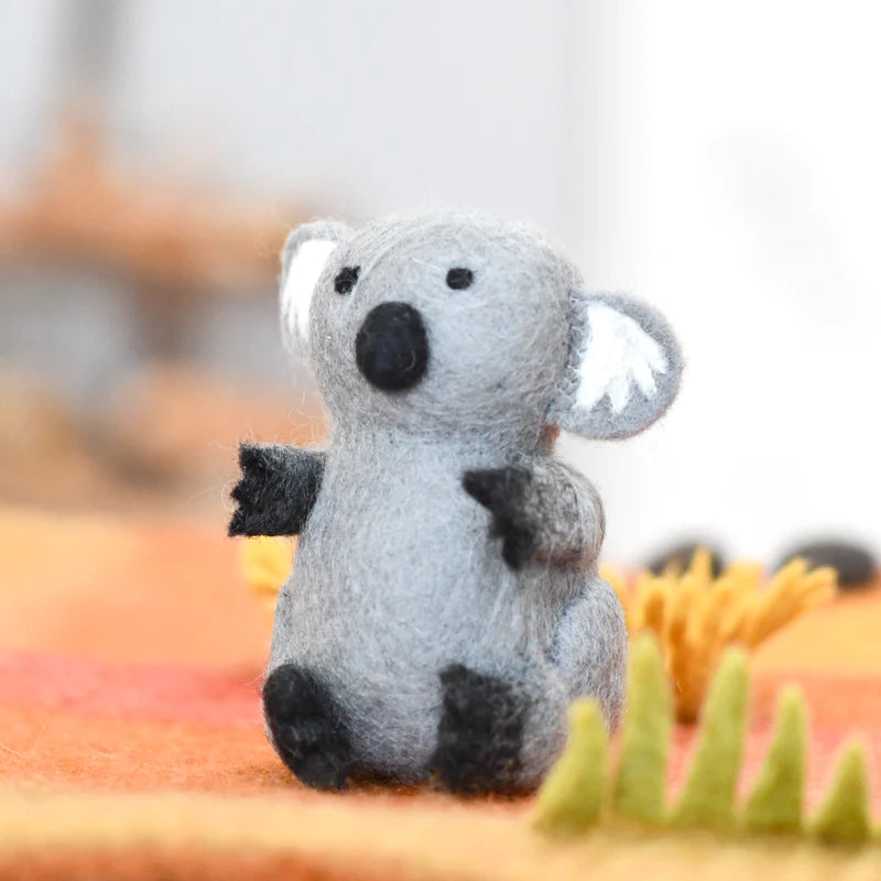 Tara Treasures Felt Koala Australian Animals Pretend & Imaginative Play Toys Felt Animals Retired 3yrs+