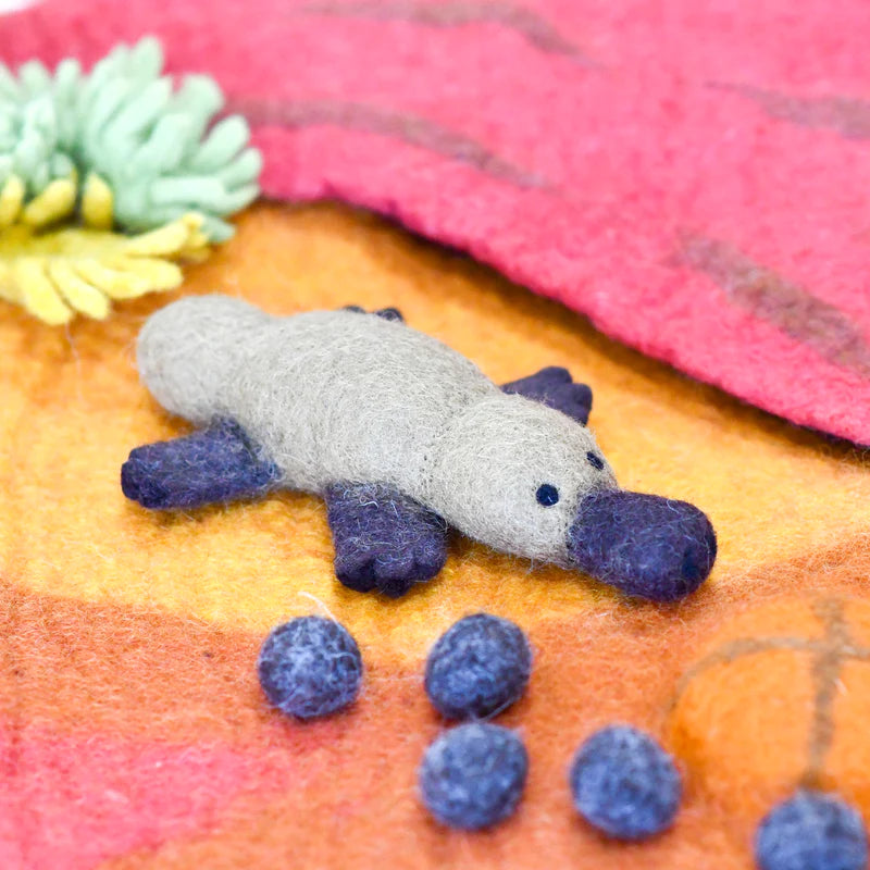 Tara Treasures Felt Platypus Pretend & Imaginative Play Toys Felt Animals 3yrs+
