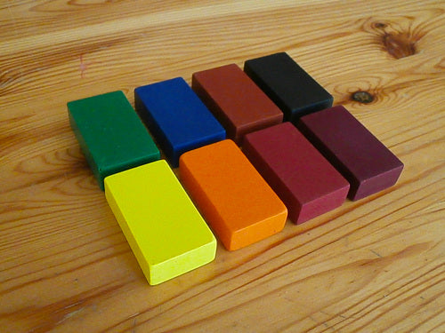 Filana Organic Beeswax Crayons Waldorf Education Inspired 8 Blocks Stationary Art and craft for kids 3yrs+