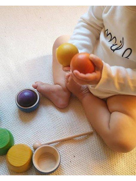 Grapat Balls Coloured 6 Pieces 18m+ - My Playroom 