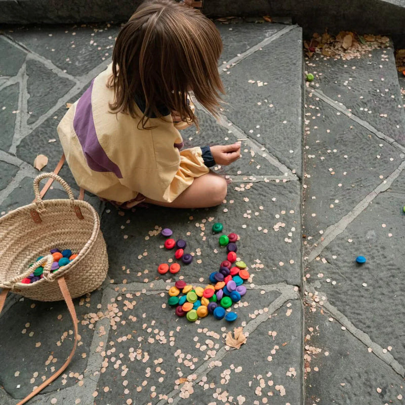 Grapat Mandala Rainbow Flowers 36 Pieces Math Games for Kids for 3yrs+
