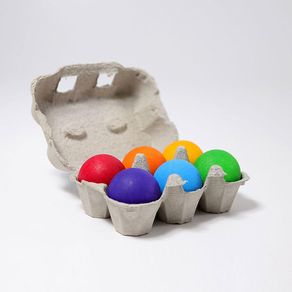 Rainbow OVO Original Egg 6-Set - Natural rubber Pet Toys