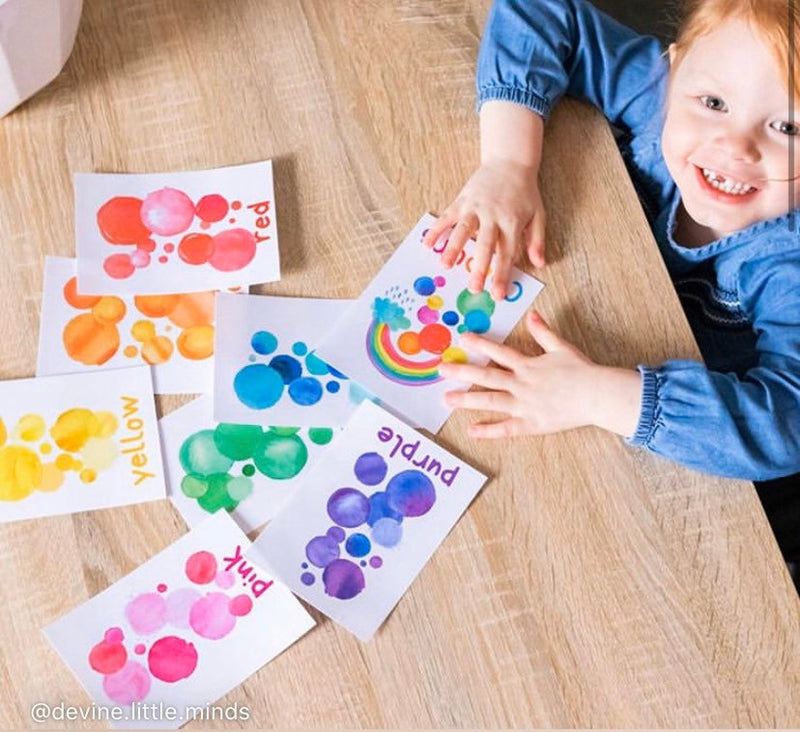 Colours Flash Cards By Devine Little Mind Early Literacy and Mindfulness Developmental Toys for Toddlers Gifts Idea 2yrs+