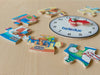 My Day Telling Time Extra Thick Wooden Learning Puzzle Beleduc XXL 4yrs+ - My Playroom 