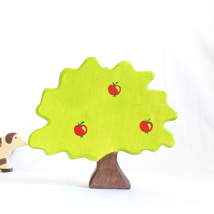 Holztiger Apple Tree Wooden Tree Figurine