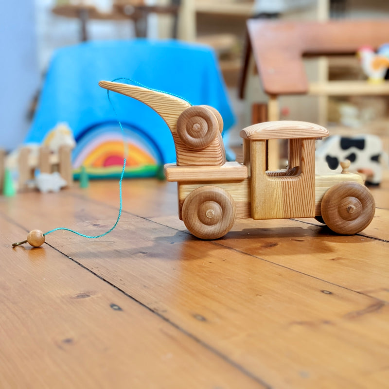 Debresk Big Tow Truck /  Big Crane Wooden Toy Car 3yrs+