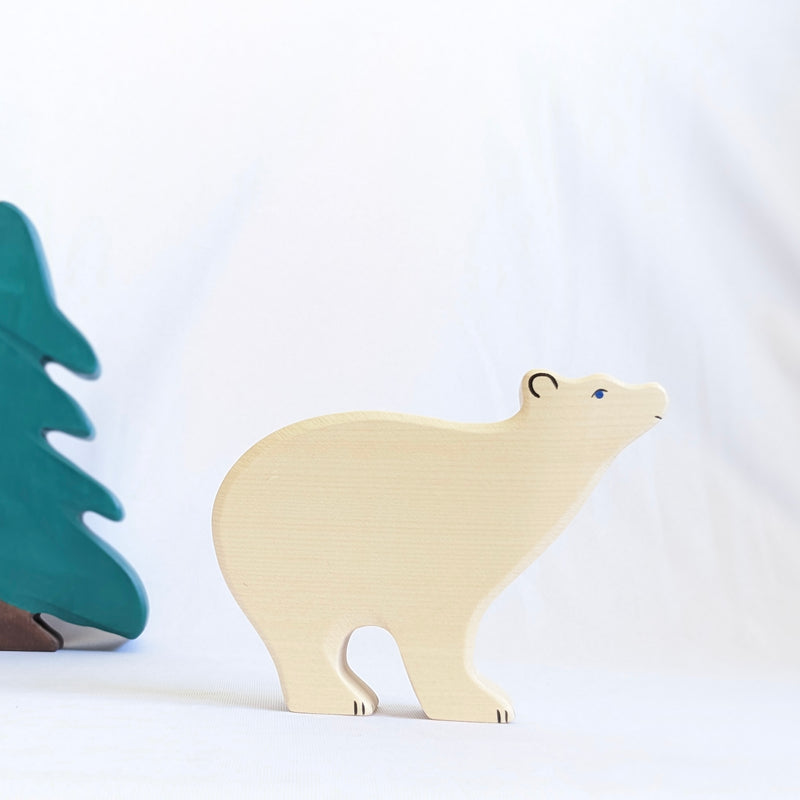 Holztiger Polar Bear Wooden Animals Sea Life Animal 3yrs+