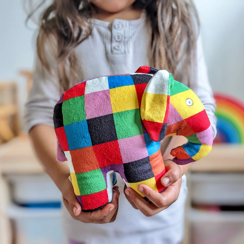 Elmer The Patchwork Elephant Baby Toddler Plush Toys Baby Gifts Idea Best Seller 0m+